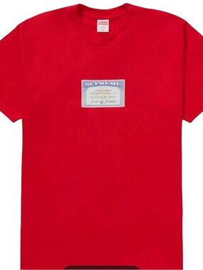 Supreme Social Tee, Red, Medium, Brand New.